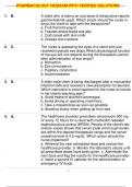  PHARMACOLOGY HESIXAM WITH VERIFIED SOLUTIONS