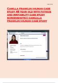 Camilla franklin i-human case study 48 year- old with fatigue and irritability case study screenshots|| camililla franklin i-human case study