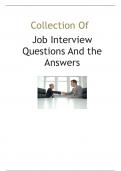 Interview Questions: Education and Work History