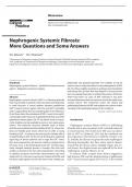 Nephrogenic Systemic Fibrosis:  More Questions and Some Answers