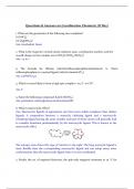 Questions & Answers on Coordination Chemistry (D Ray)