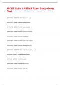 NICET Soils 1 ASTMS Exam Study Guide Test.