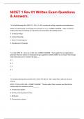 NICET 1 Rev 01 Written Exam Questions & Answers.