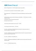 QME Exam Prep p2  Questions And Answers With 100% Correct Answers