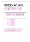 ACLS PRETEST QUESTIONS AND ANSWERS WITH SOLUTIONS 2024  2025