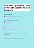 interview questions java  developer Questions and  Answers