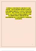 CAMILLA FRANKLIN I-HUMAN CASE  STUDY 48-YEAR-OLD WITH FATIGUE  AND IRRITABILITY LATEST UPDATED  AUGUST 2024 WEEK 10 CASE REVIEW  WILL ALL PAGES SCREENSHOTS AND  ELABORATIONS (SOURCED BY CHAMBERLAIN UNIVERSITY NURSING EXPERTS)