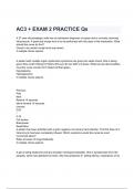 AC3 + EXAM 2 PRACTICE Qs Questions with correct Answers 2024( A+ GRADED 100% VERIFIED).