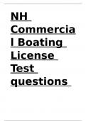 NH Commercial Boating License Test questions and answers.