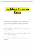 Louisiana Insurance Exam