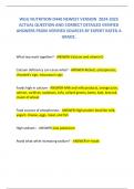 WGU NUTRITION D440 NEWEST VERSION  2024-2025 ACTUAL QUESTION AND CORRECT DETAILED VERIFIED ANSWERS FROM VERIFIED SOURCES BY EXPERT RATED A GRADE.