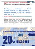 ARCHITECTURE-AND-MANAGEMENT DESIGNER Exam & Get 20% Discount New Year 2019