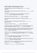 NVCC RAD 105 Directional Terms