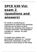 SPCE 630 Vizi exam 2 (questions and answers)