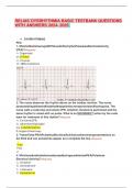 RELIAS DYSRHYTHMIA BASIC TESTBANK QUESTIONS WITH ANSWERS 2024- 2025 