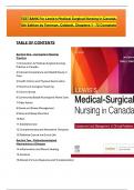 Test Bank For Lewis's Medical Surgical Nursing in Canada 5th Edition by Tyerman, Cobbett ISBN: 9780323791564, All 72 Chapters Covered, Verified Latest Edition