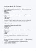 Grading Commercial Contractor questions and correct answers (elaborations) with 100% accurate , verified , latest fully updated , 2024/2025 ,already passed , graded a+, complete solutions guarantee distinctions rationales| 5-star rating