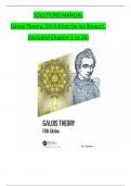 SOLUTION MANUAL For Galois Theory 5th Edition by Ian Stewart, Verified Chapters 1 - 26, Complete Newest Version