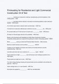 Printreading for Residential and Light Commercial Construction Ch 8 Test questions and correct answers (elaborations) with 100% accurate , verified , latest fully updated , 2024/2025 ,already passed , graded a+, complete solutions guarantee distinctions r