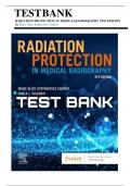 Test Bank For Radiation Protection in Medical Radiography 9th Edition By Mary Alice Statkiewicz Sherer; Paula J. Visconti; E. Russell Ritenour; Kelli Haynes/ /ISBN NO-10: 9780323825030 //ISBN NO-13:978-0323825030 // Chapter 1-16 // Complete Questions and 