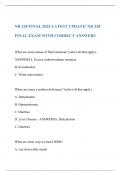  NR 228 FINAL 2024 LATEST UPDATE/ NR 228 FINAL EXAM WITH CORRECT ANSWERS 