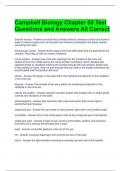 Campbell Biology Chapter 50 Test Questions and Answers All Correct