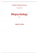 Instructor's Manual for Biopsychology 8th Edition By John Pinel (All Chapters, 100% Original Verified, A+ Grade)