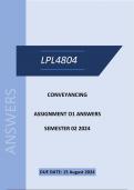 LPL4804 ASSIGNMENT 01 QUALITY SOLUTIONS SEMESTER 2 2024-See Description