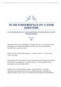 SC-900 FUNDAMENTALS (Prt 1) EXAM QUESTIONS WITH GUARANTEED ACCURATE ANSWERS|VERIFIED