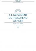 2.1.2 Assessment Outreachend werken / Houding en handelen 