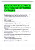 HKIN 303 FINAL EXAM CH 18 & 19 QUESTIONS WITH ANSWERS