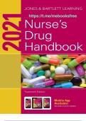 2021 Nurse's Drug Handbook 20th Edition Jones and Bartlett Learning