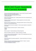 HKIN 222 Exam Questions with Correct Answers