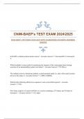 CNIM-BAEP’s TEST EXAM 20242025 WITH GUARANTEED ACCURATE ANSWERS|VERIFIED