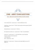 CNIM – ABRET EXAM QUESTIONS|VERIFIED|ACCURATE ANSWERS