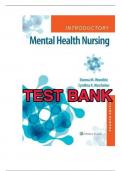 Test Bank - for Introductory Mental Health Nursing Fifth, Edition by Cynthia Kincheloe, All Chapters | Complete