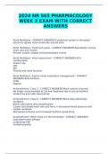 2024 NR 565 PHARMACOLOGY WEEK 3 EXAM WITH CORRECT ANSWERS