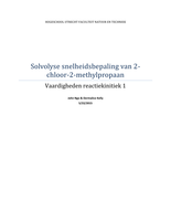 Solvolyse snelheidsbepaling van 2-chloor-2-methylpropaan