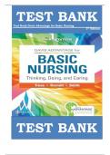 TEST BANK For Davis Advantage Basic Nursing: Thinking, Doing and Caring 3rd Edition by Leslie S. Treas, Karen L. Barnett & Mable H. Smith , ISBN: 9781719642071  Chapter 1-41 |All Chapters with Answers and Rationals| Guide A+