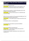 QME Exam Prep p2 Exam Questions and Answers 