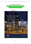 SOLUTION MANUAL FOR INTERNATIONAL FINANCIAL MANAGEMENT by CHEOL S. EUN. BRUCE G. RESNIC  9th EDITON|| with Elaborate Answers|| latest 2024