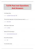 TLETA Post test Questions  And Answers