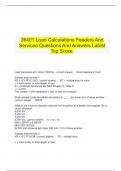  26401 Load Calculations Feeders And Services Questions And Answers Latest Top Score.