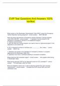   EVIP Test Questions And Answers 100% Verified.