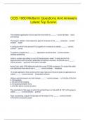    CGS-1060 Midterm Questions And Answers Latest Top Score.