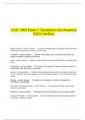   CGS 1060 Exam 1 Questions And Answers 100% Verified.