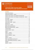 Cambridge IGCSE® Chemistry (0620)  Past and specimen paper questions and answers