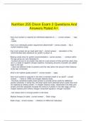  Nutrition 255 Dixon Exam 2 Questions And Answers Rated A+.