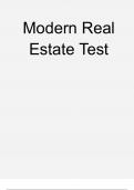 Modern Real Estate Test answers 2024