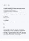 FEMA IS-800.d questions and correct answers (elaborations) with 100% accurate , verified , latest fully updated , 2024/2025 ,already passed , graded a+, complete solutions guarantee distinctions rationales| 5-star rating